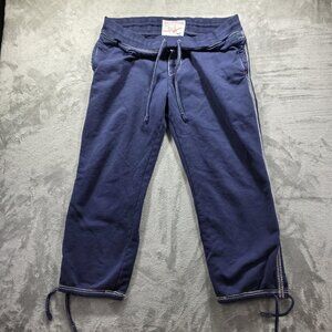 True Religion Sweat Pants Mens 2XL Navy Blue Drawstring Adjustable Waist Casual